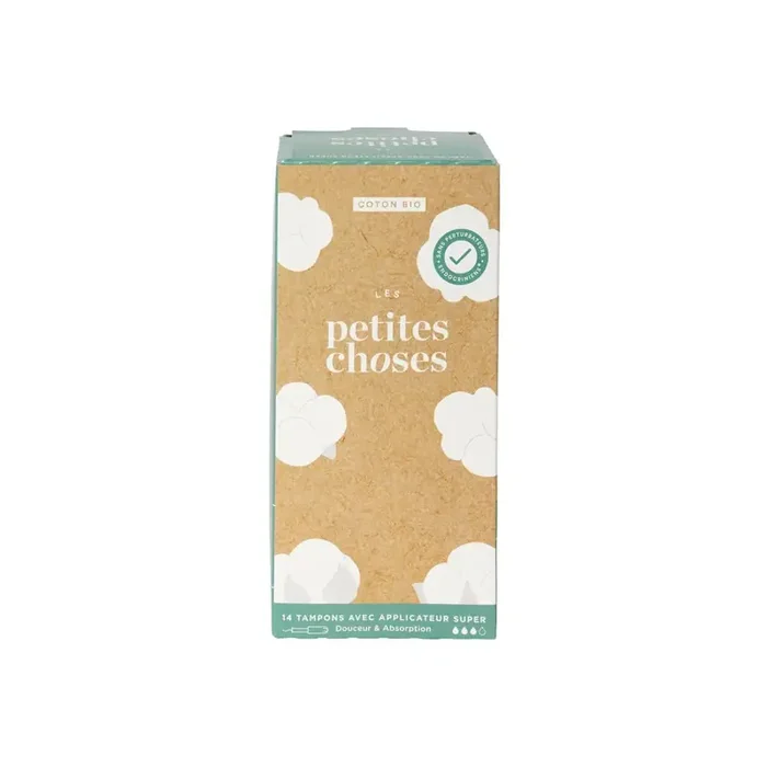 Les Petites Choses Tampon Bio avec applicateur Flux super boite de 14