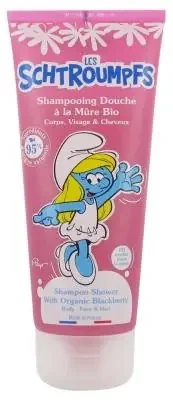Les Schtroumpfs Shampoing Douche à la Mûre Bio 200 ml