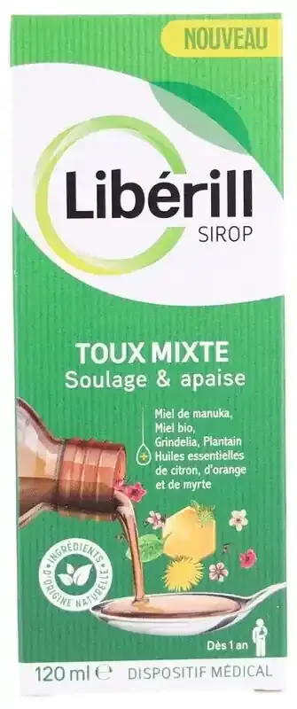 Libérill Sirop Toux Mixte Apaise & Soulage 120 ml