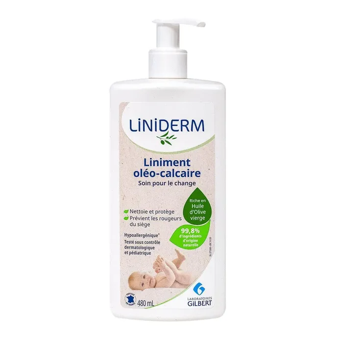 Liniderm liniment oléo-calcaire solution change 480ml