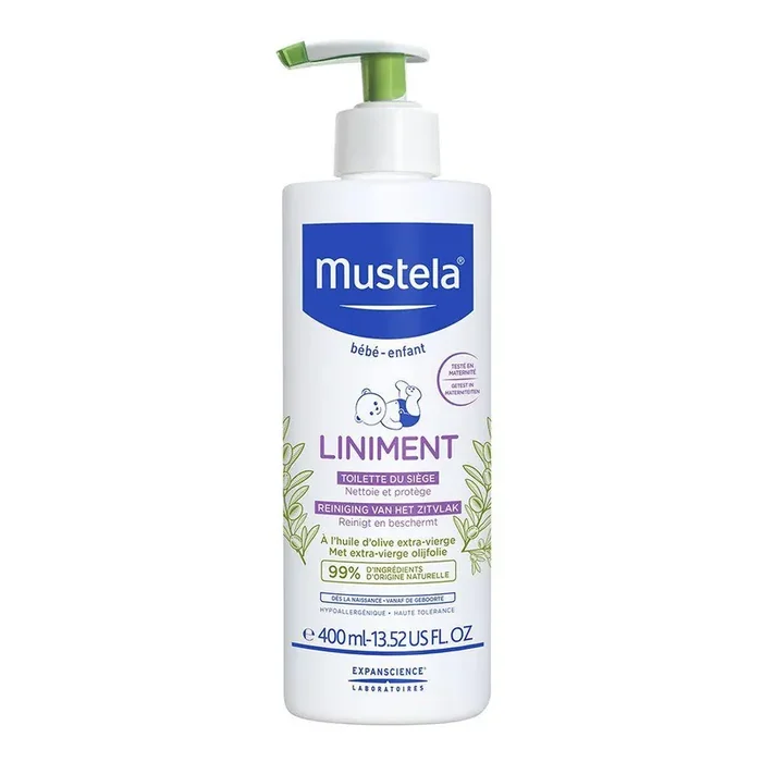 Liniment A L‘huile D‘olive Extra Vierge Des La Naissance 400ml Mustela