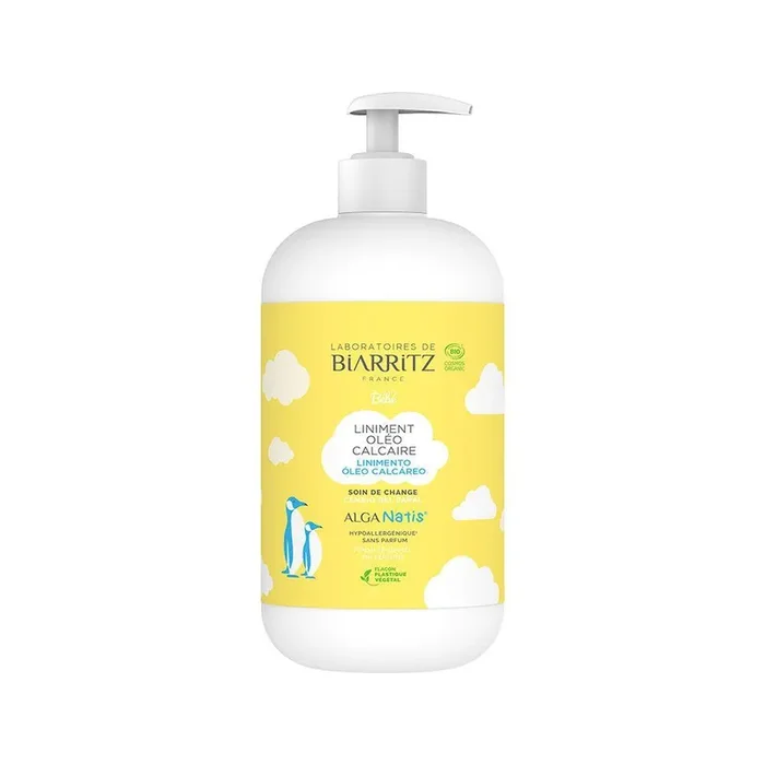 Liniment Oléo Calcaire Bio Hydrate et nettoie 500ml Soins Bébé laboratoires-de-biarritz
