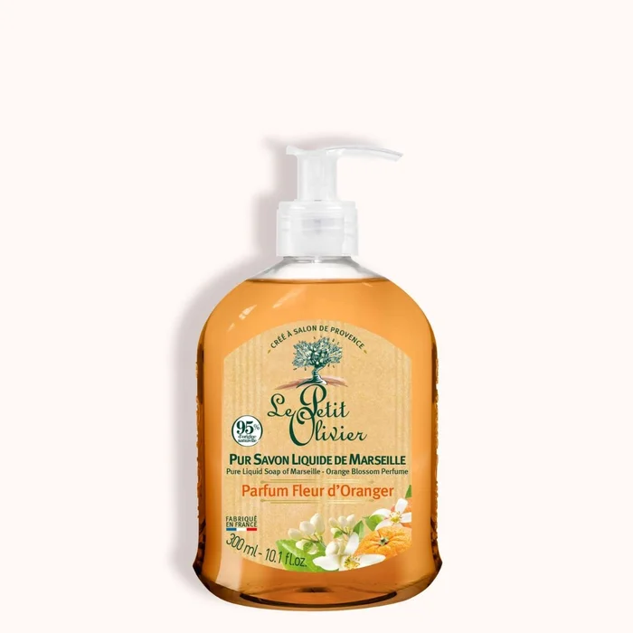 Lot de 12 – Pur Savon Liquide de Marseille – Parfum Fleur d’Oranger