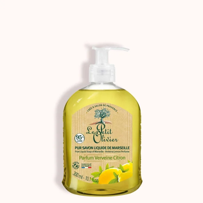 Lot de 12 – Pur Savon Liquide de Marseille – Parfum Verveine-Citron