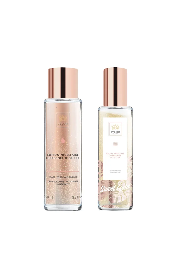 Lotion micellaire & brume parfumée – Or 24k – 2 x 250 ml