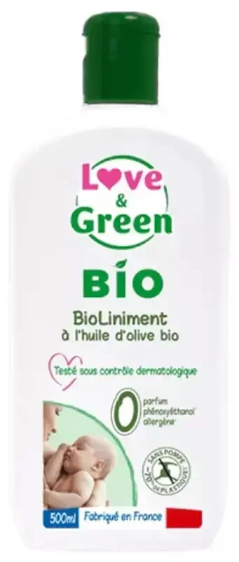 Love & Green Bioliniment Certifié Bio 500 ml