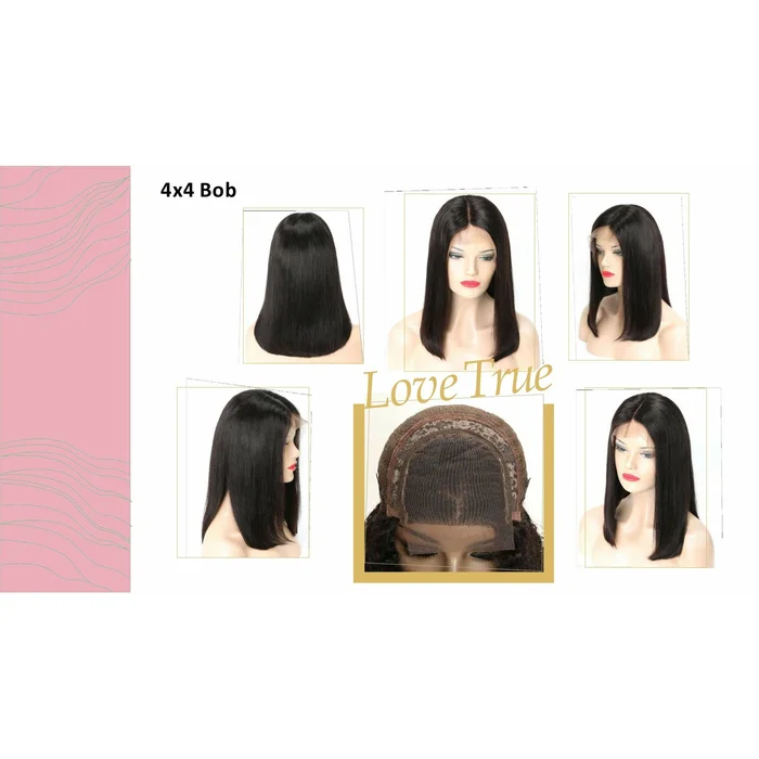 LOVE TRUE PARIS CLOSURE ≡ 4 x 4 Bob Wig STRAIGHT