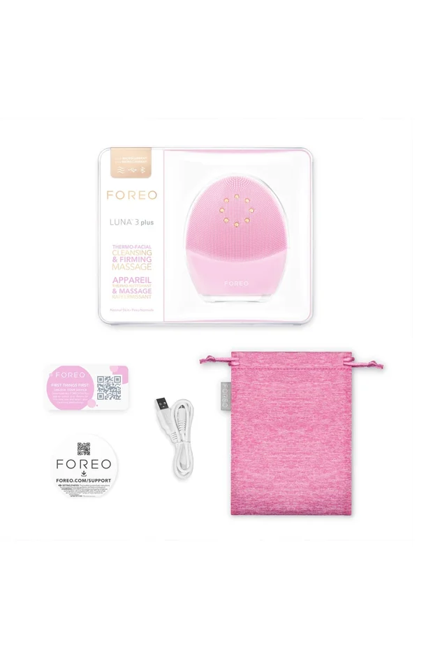 LUNA™ 3 Plus – Appareil T-Sonic nettoyant & chauffant – Visage – Rose