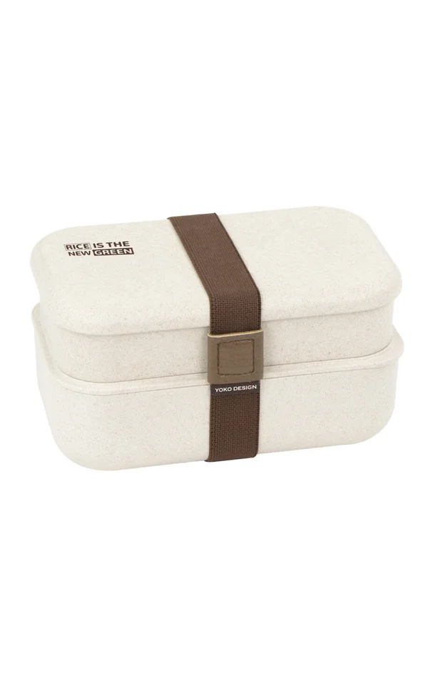 Lunch box en fibres de riz – 2 étages – 1.2 L