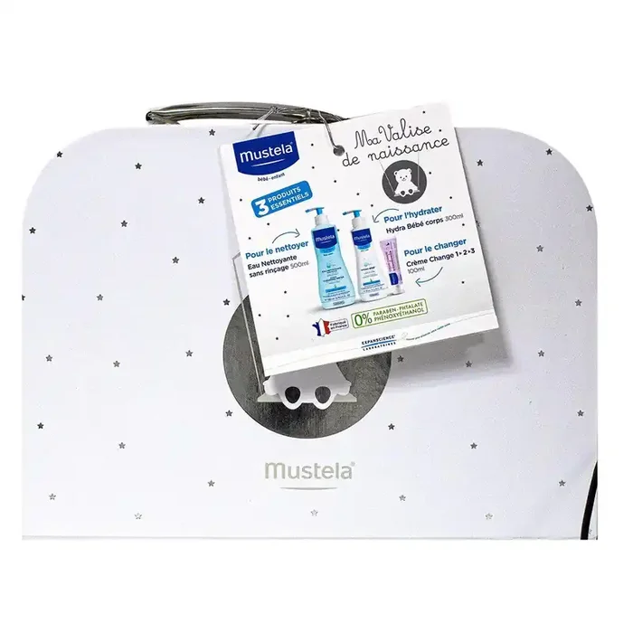 Ma valise de naissance argentée 3 produits