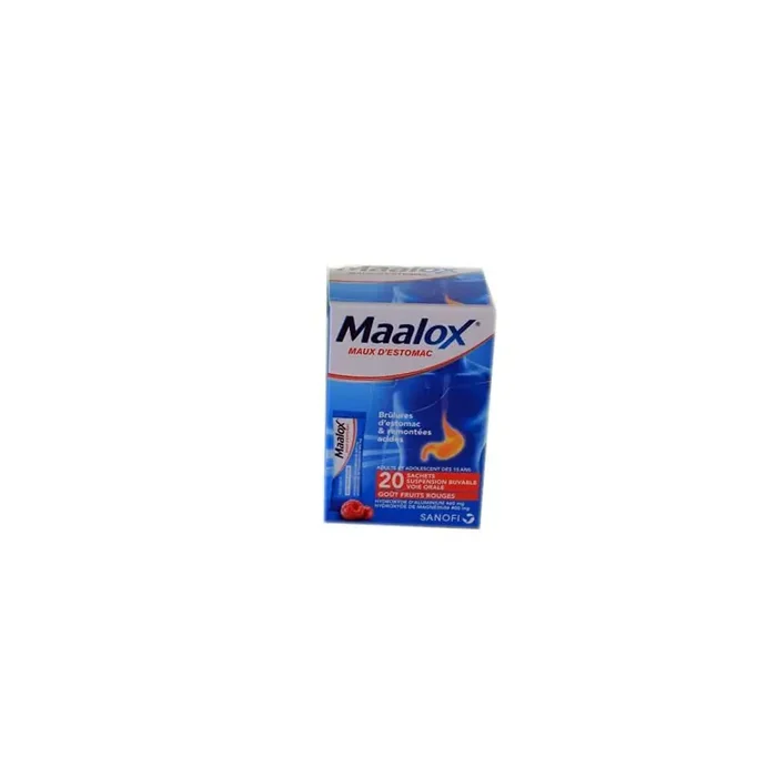 MAALOX MAUX D‘ESTOMAC 20 SACHETS DOSES FRUITS ROUGES SANOFI