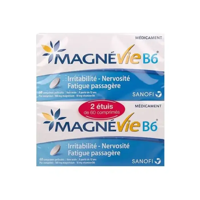 Magnevie B6 100mg/10mg 120 comprimes pellicules