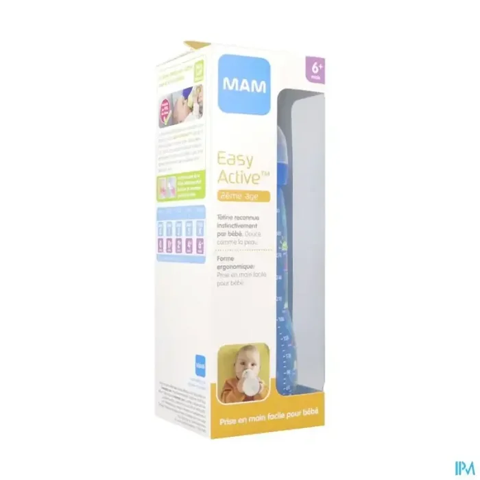 Mam biberon easy active colore 330ml garcon tetine debit x