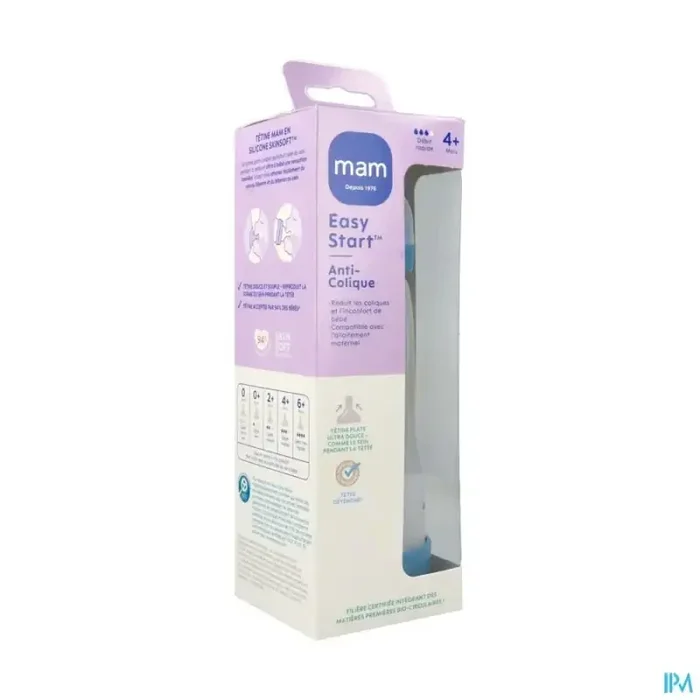 Mam biberon easy start anticolique 320ml ocean tetine debit 3