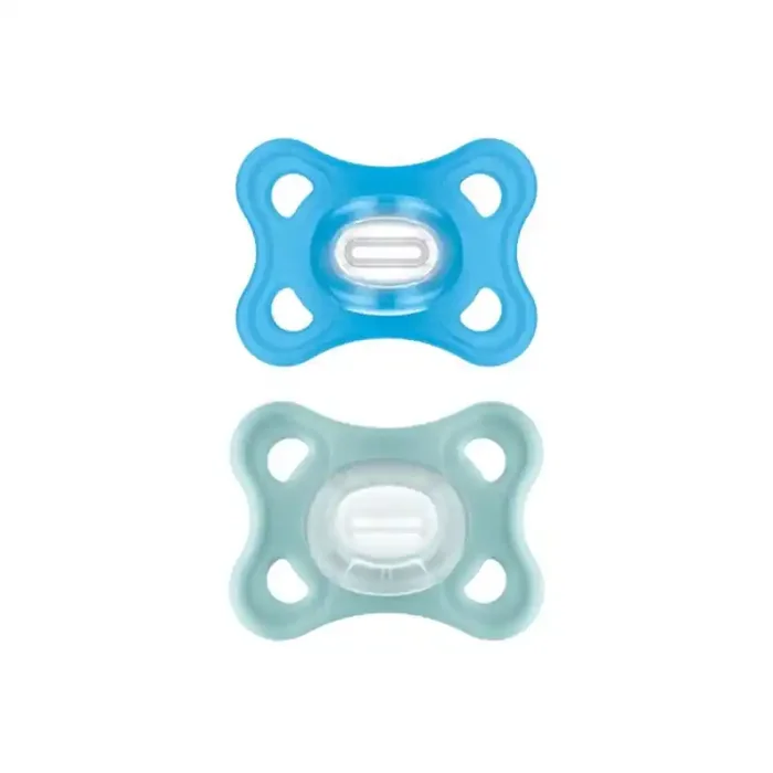 MAM Comfort 2 sucettes en silicone bleu 2-6 mois