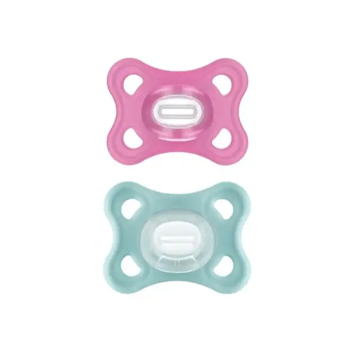 MAM Comfort 2 sucettes en silicone rose 2-6 mois