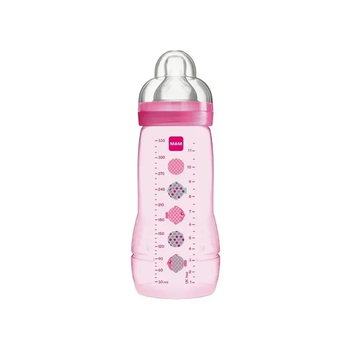 MAM Easy Active Biberon tetine debit X fille 2eme age 330ml