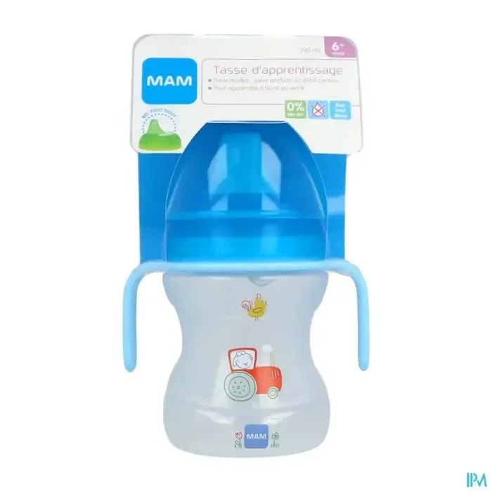 Mam tasse d‘apprentissage 190ml decoree bec evolutif avec anse