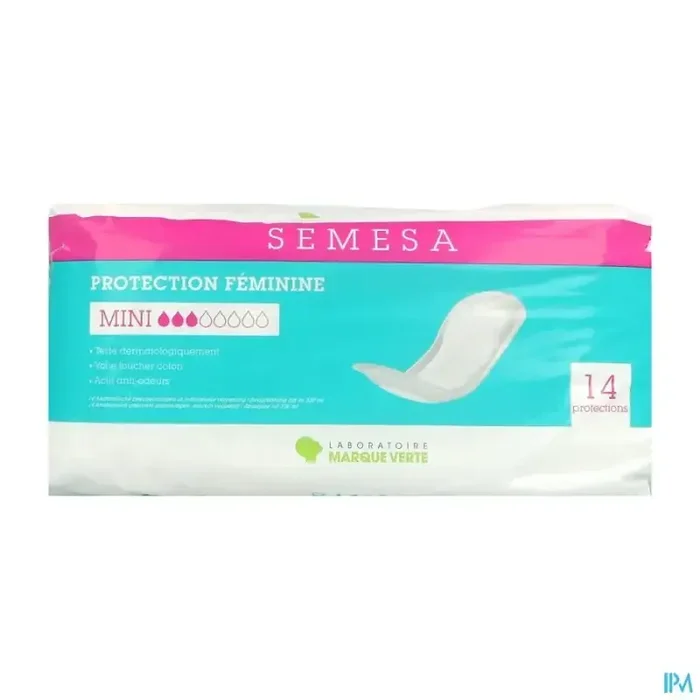 Marque verte semesa protections anatomiques mini 3g sachet de 14