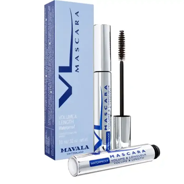 MASCARA WATERPROOF VOLUME ET LONGUEUR BLEU MINUIT 10ML MAVALA