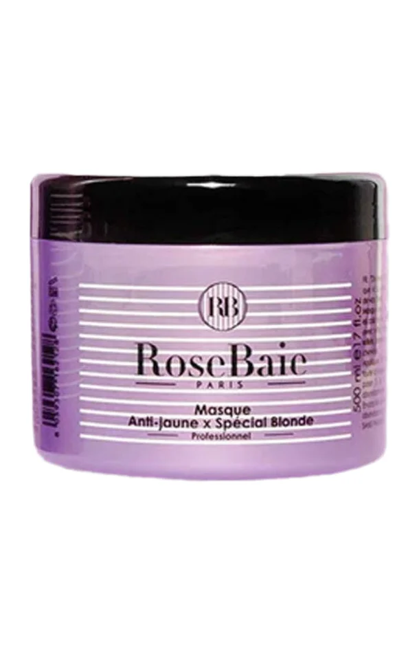 Masque anti-jaune – Kératine & camomille – Cheveux blonds ou blancs – 500 ml