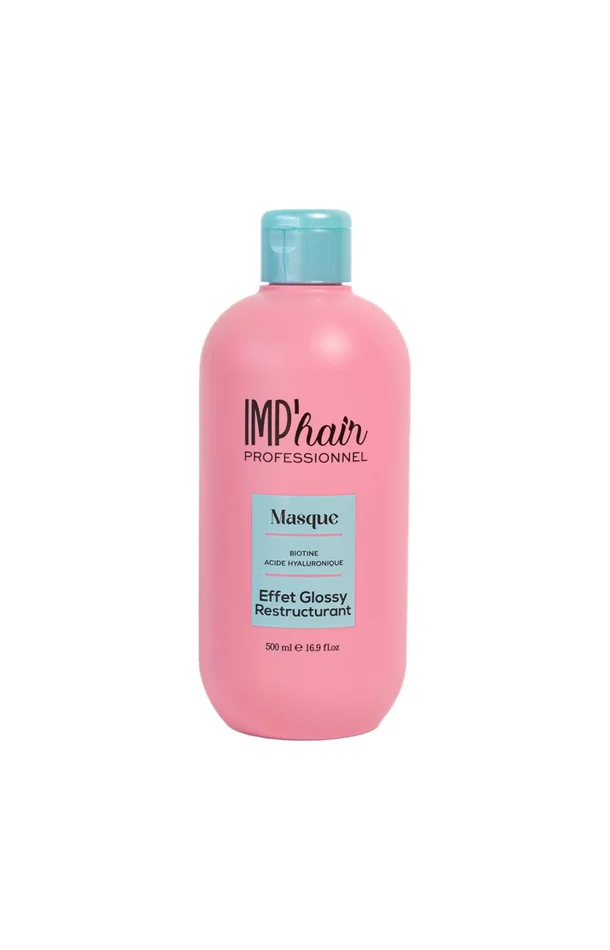Masque capillaire brillance – Acide hyaluronique & biotine – 500 ml