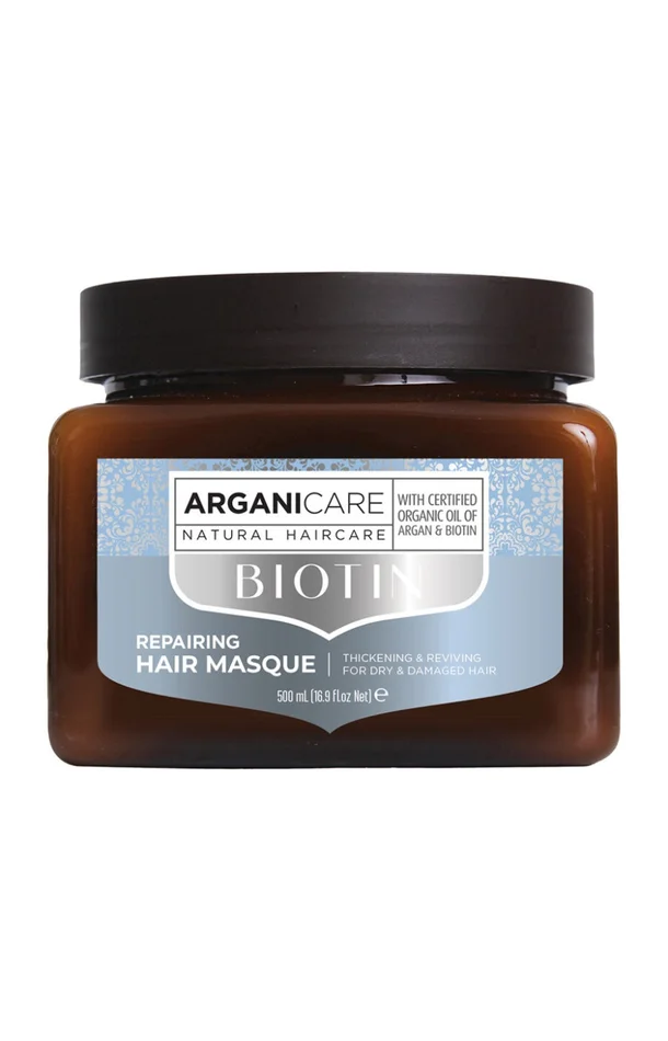 Masque hydratant & réparateur – Biotine – Cheveux secs & abîmés – 500 ml