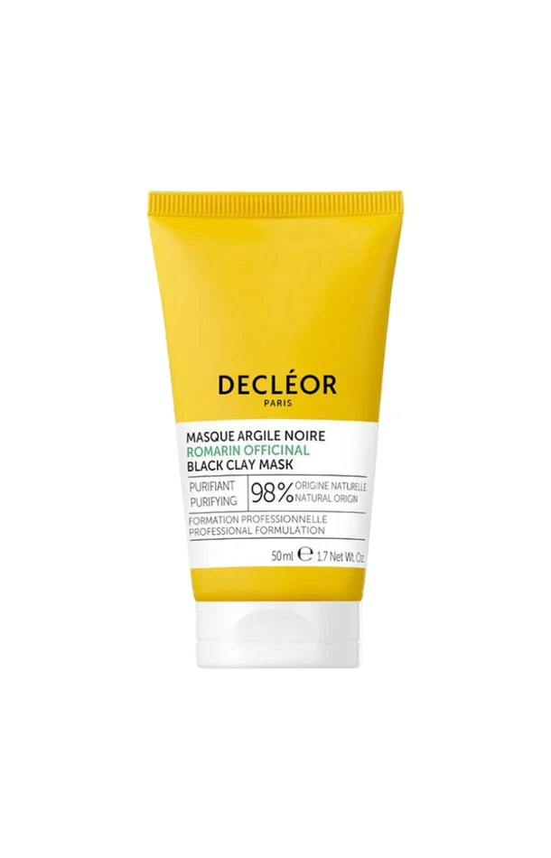 Masque purifiant – Argile noire, acide salicylique & romarin – Peaux à imperfections – 50 ml
