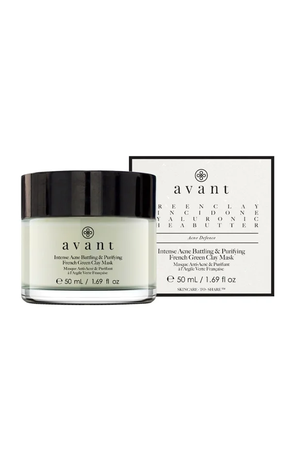 Masque purifiant – Argile verte – Anti-Blemish – Peaux à imperfections – 50 ml