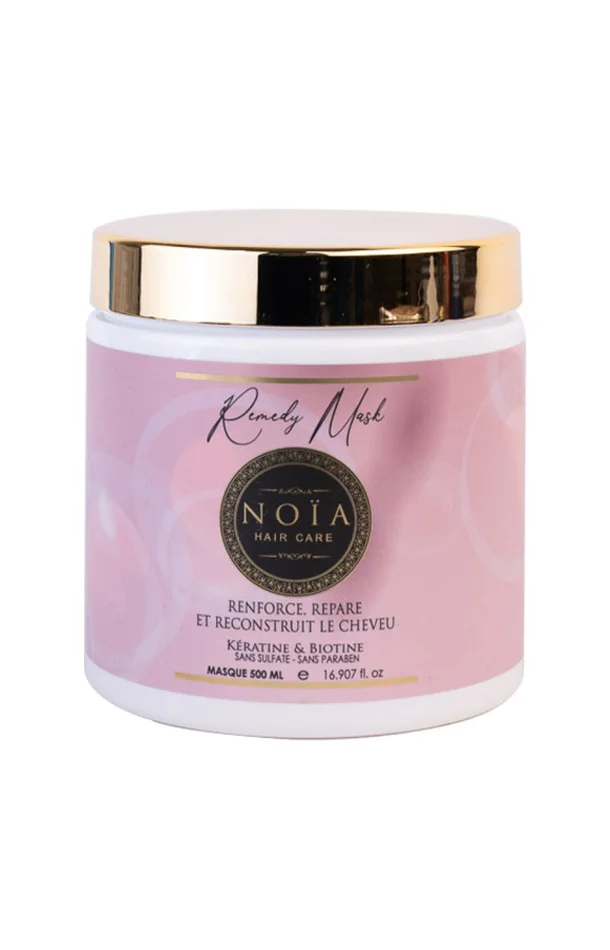 Masque renforçant & réparateur – Kératine & biotine – Cheveux abîmés – 500 ml