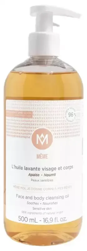 MÊME Huile Lavante Visage & Corps Peaux Sensibles 500 ml