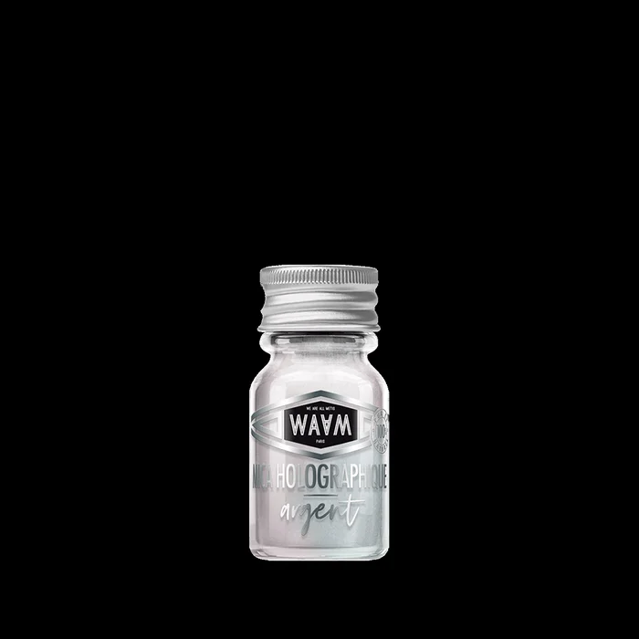 Mica holographique argent