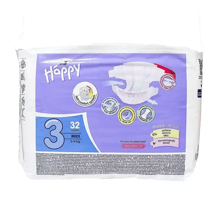 Midi 32 couches 5-9kg taille 3