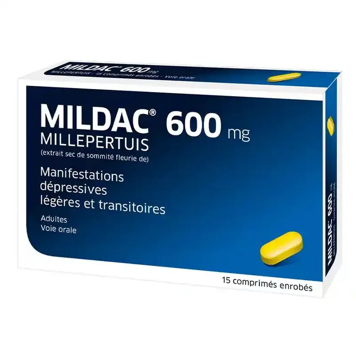 MILDAC 600MG MILLEPERTUIS X15 MEDIFLOR