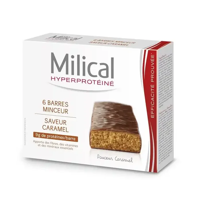 Milical hyperproteine caramel 6 barres