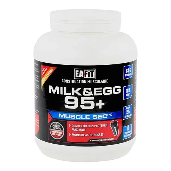 Milk & Egg 95+ hyperprotidique caramel 750g
