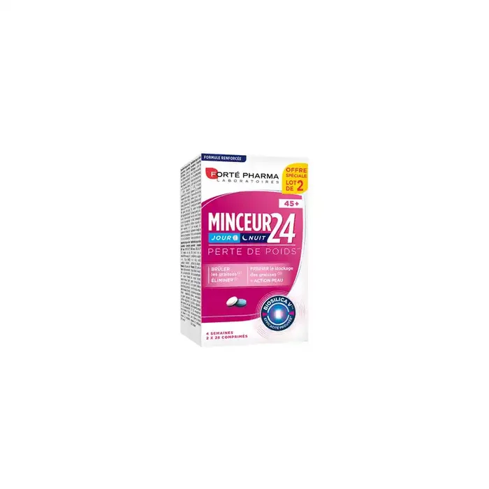 MINCEUR 24 45+JOUR NUIT LOT DE 2X28 COMPRIMES FORTE PHARMA