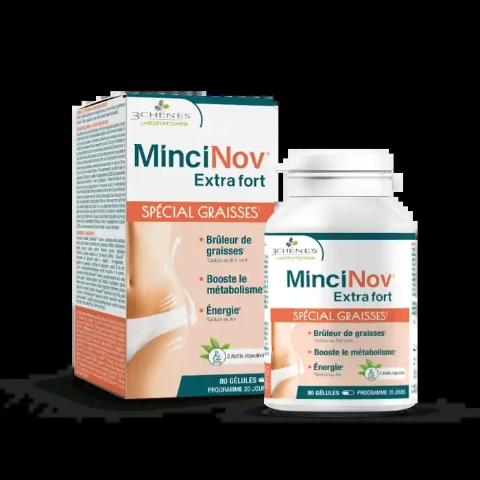 MINCINOV EXTRA FORT GRAISSES INCRUSTÉES 80 GELULES 3CHENES