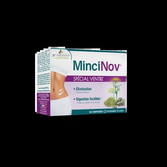 MINCINOV SPECIAL VENTRE 60 COMPRIMES 3CHENES