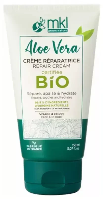 Mkl Green Nature Crème Aloe Vera « bio » 98,9 % 150 ml