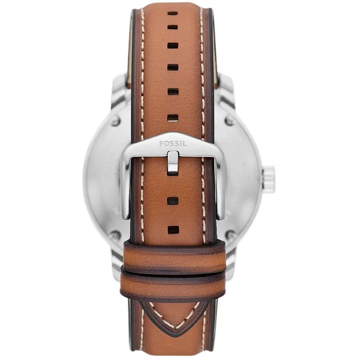 Montre – Acier inoxydable & cuir – Homme