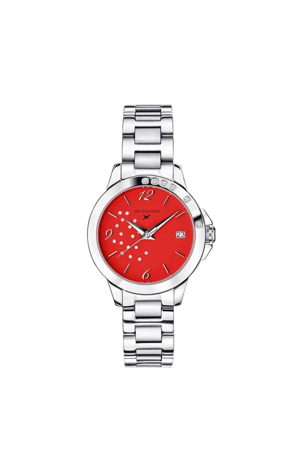 Montre à quartz – Acier inoxydable & diamants