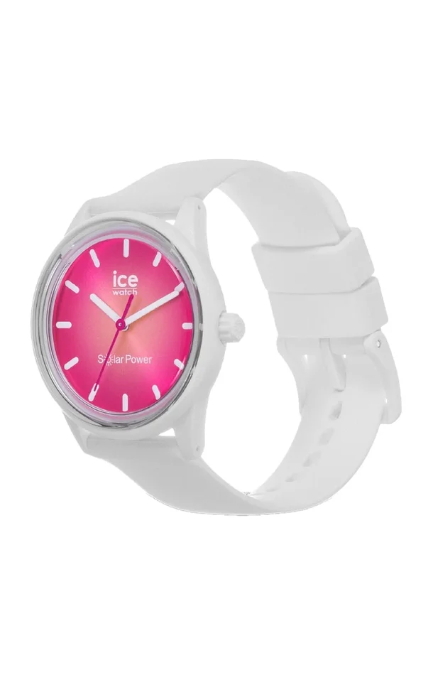 Montre à quartz – ICE Solar Power – Small – Rose & blanc
