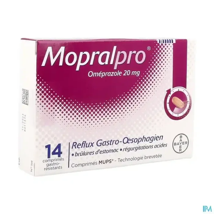 Mopralpro 20mg comprimé gastroresistant 14