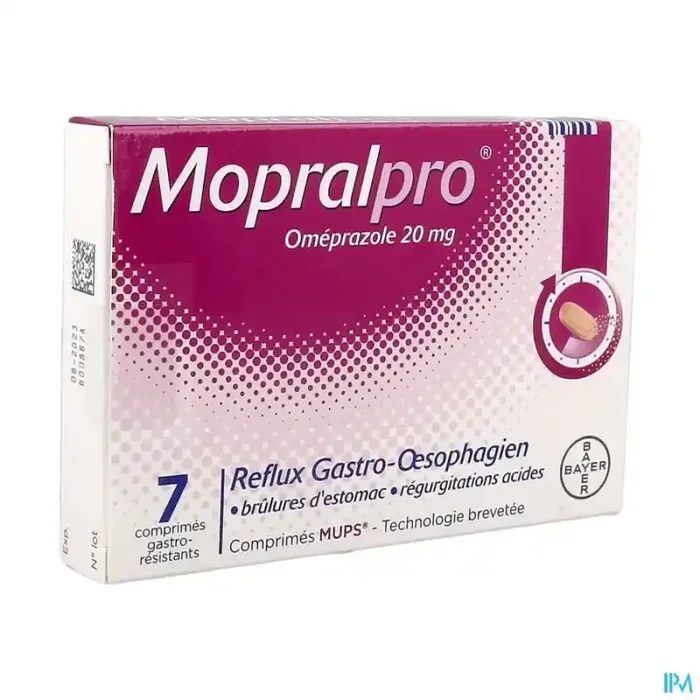 Mopralpro 20mg comprimé gastroresistant 7