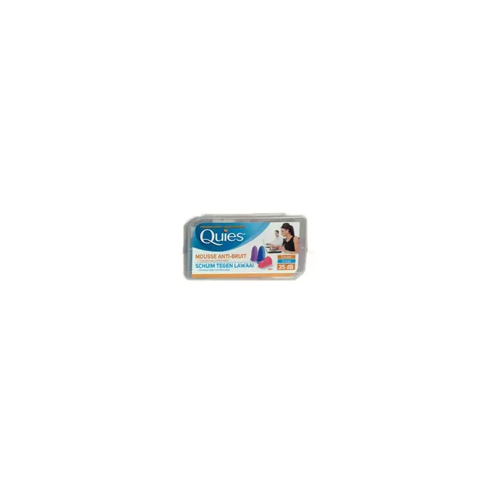 MOUSSE ANTI BRUIT PROTECTION FORTE 35dB x 3 PAIRES QUIES