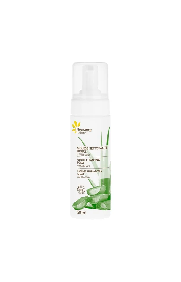 Mousse nettoyante bio – Aloe vera – Visage