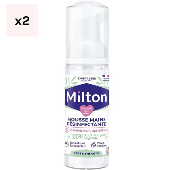 Mousses désinfectantes mains – 2 x 50 ml
