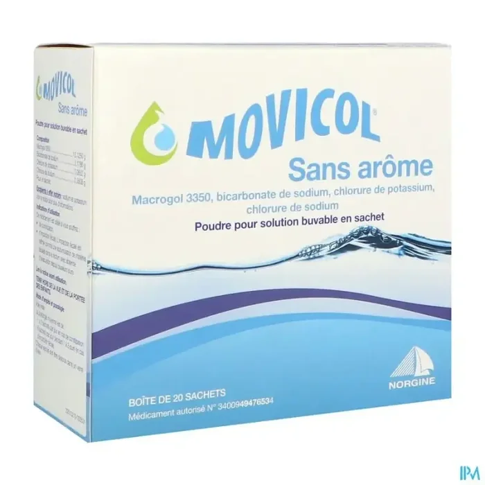 Movicol sans arome poudre pour solution buvable sachet 20