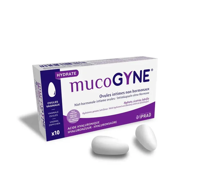 Mucogyne Ovules Intimes Non Hormonaux – Boîte de 10 Ovules Vaginaux